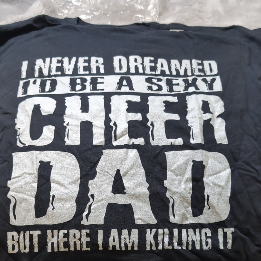 Gildan Black Cheer Dad Tee